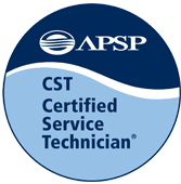 APSP certified service technician logo